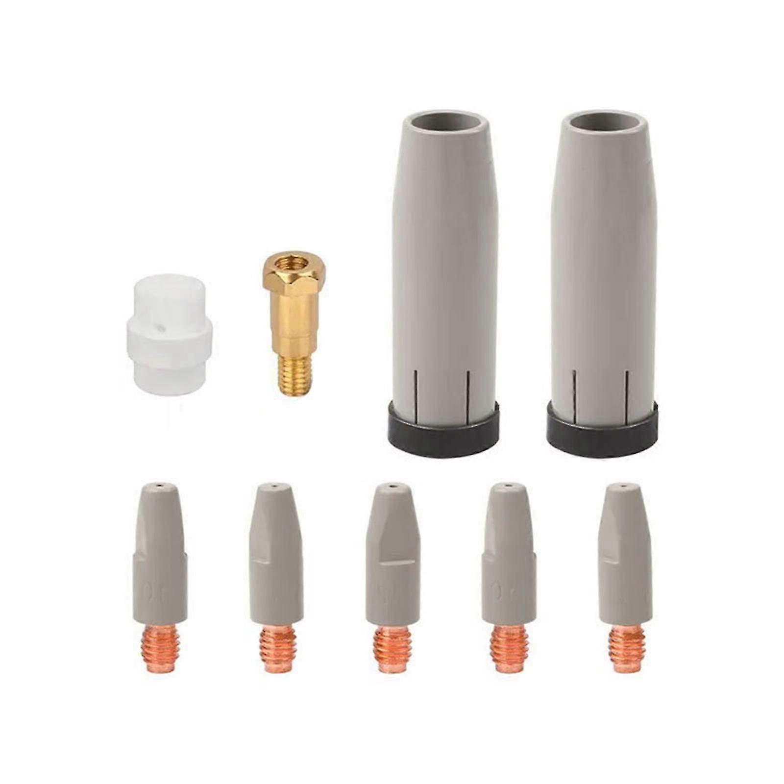 9pcs Conductive Nozzle set Conductive Nozzle Rods Upgrades for 24KD Welders Engineered for Precisions & Long service Use