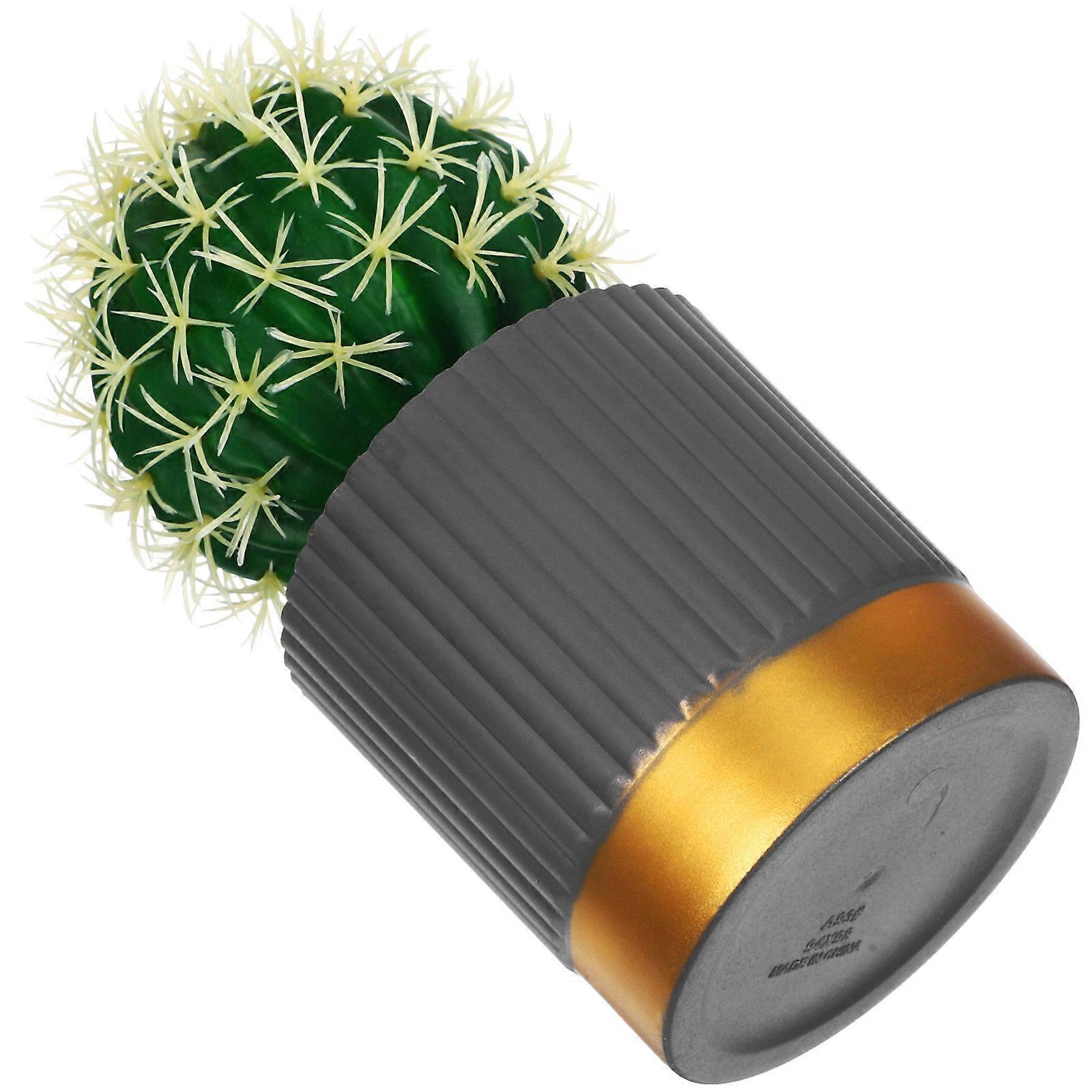 Simulated Cactus 5Pcs Artificial Potted Cactus Ornament for Table Decor