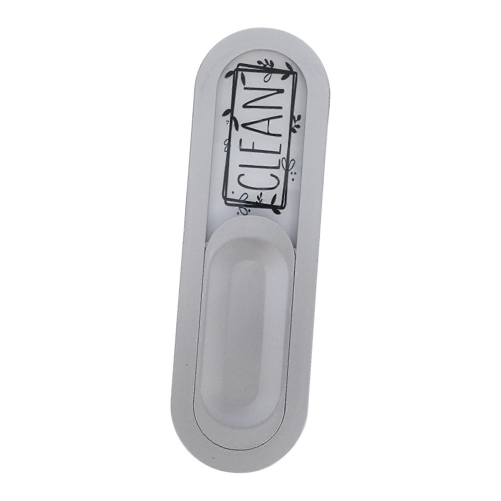 Dishwasher Clean Dirty Magnet Reversible Kitchen Sign with Clear Status Display and NonScratch Design