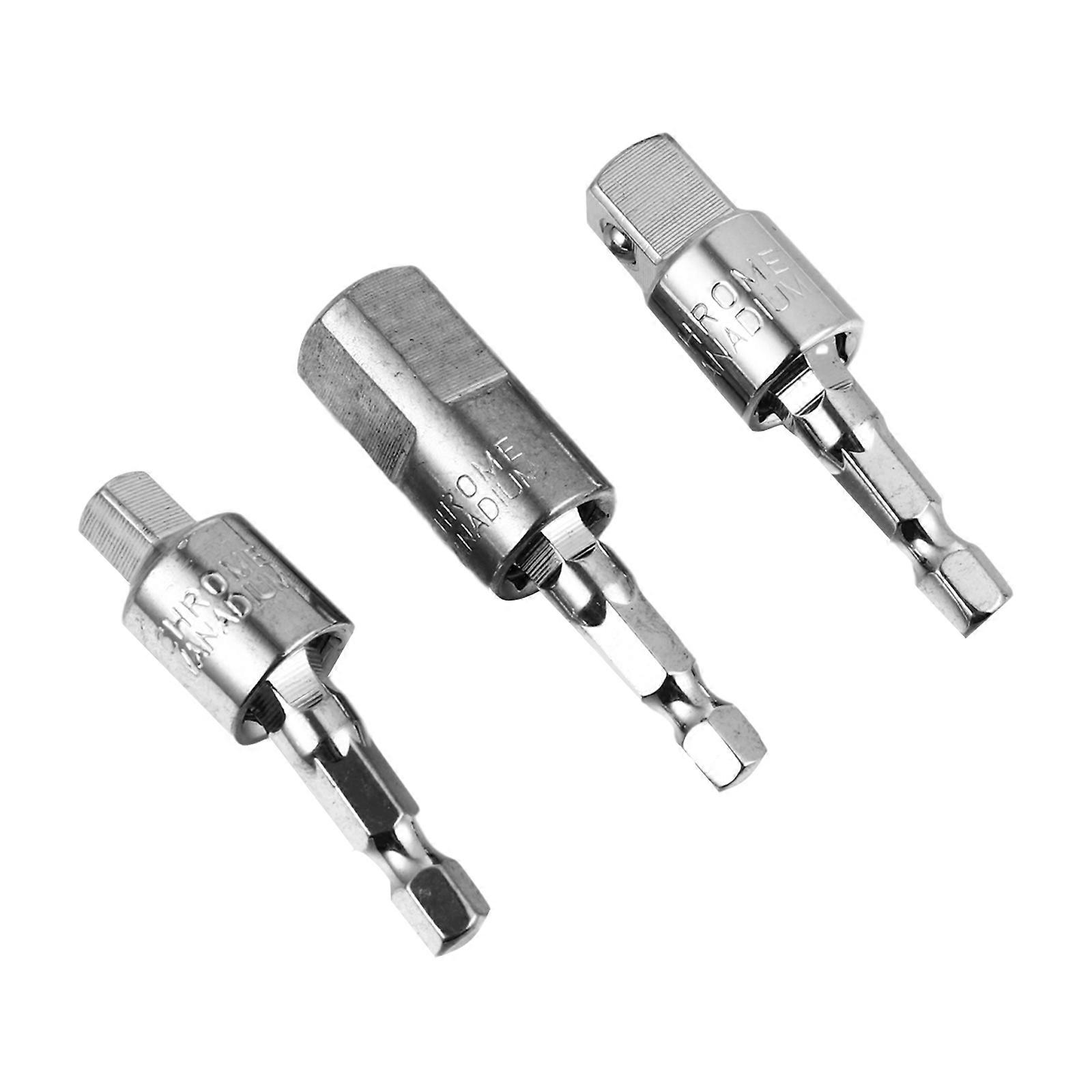 Power Drill Socket Adapter Drill Extension Bit 3Pcs Set