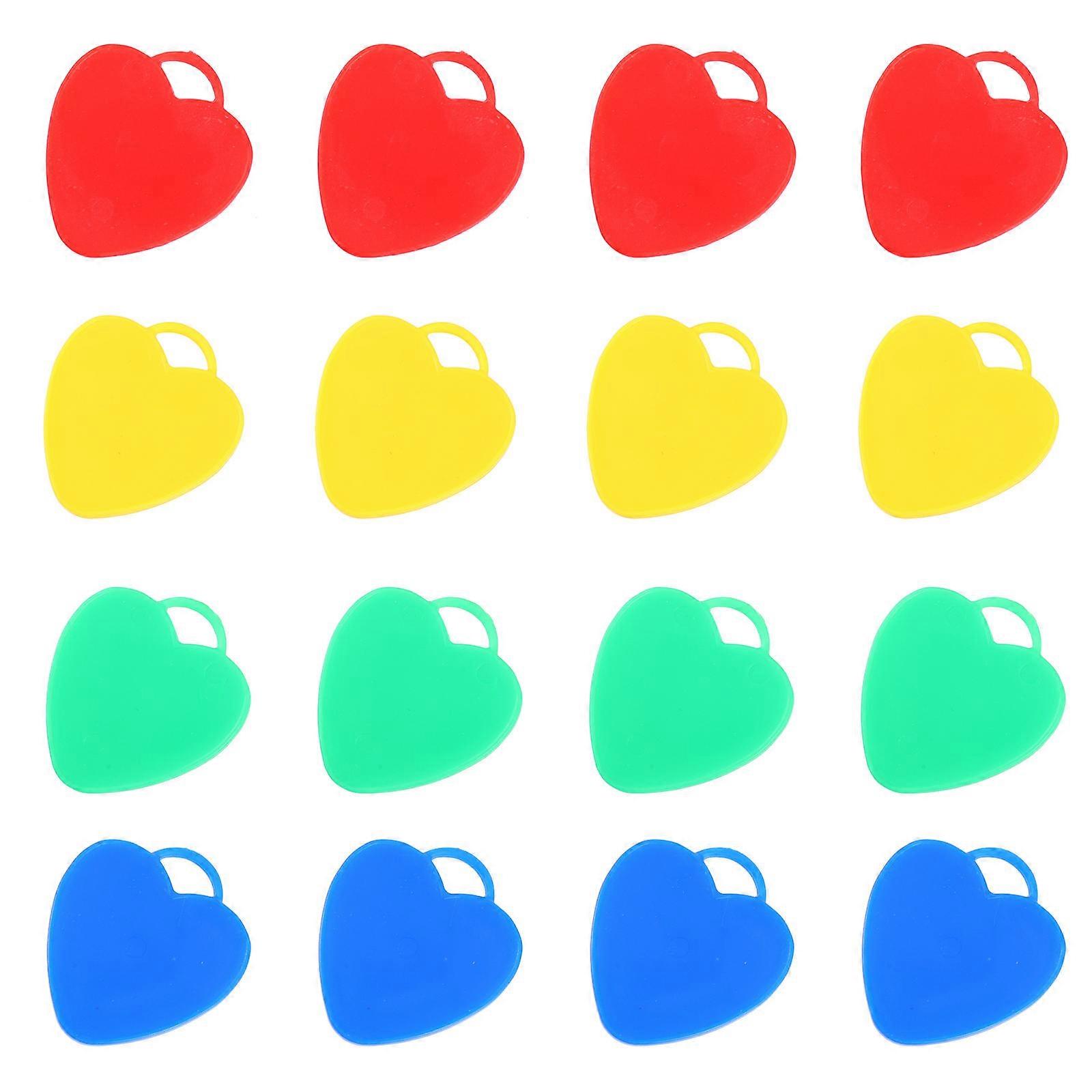 Wedding Balloon Weights Heart Shaped for Party 16Pcs Plastic Set