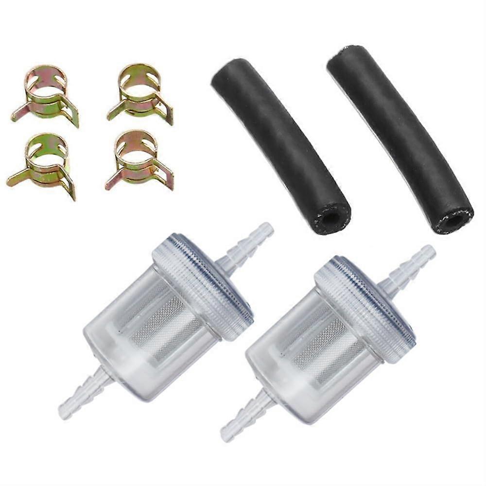 2PCS 4mm Diesel Inline Fuel Filter Kit Transparent Design for Webasto Eberspacher Air Heaters