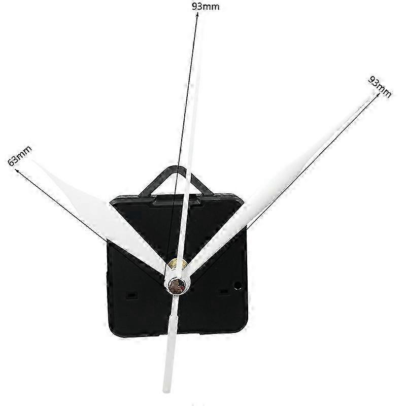 Clock Movement - White Quartz Sweeping Hands - AA Battery Powered - Mechanism 2025