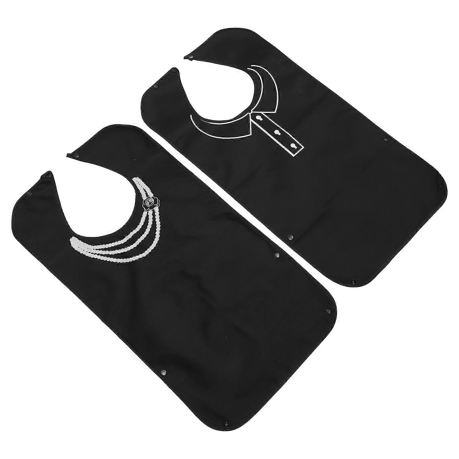 Portable Feeding Lunch Bibs Elders Bibs for 2Pcs Practical Use
