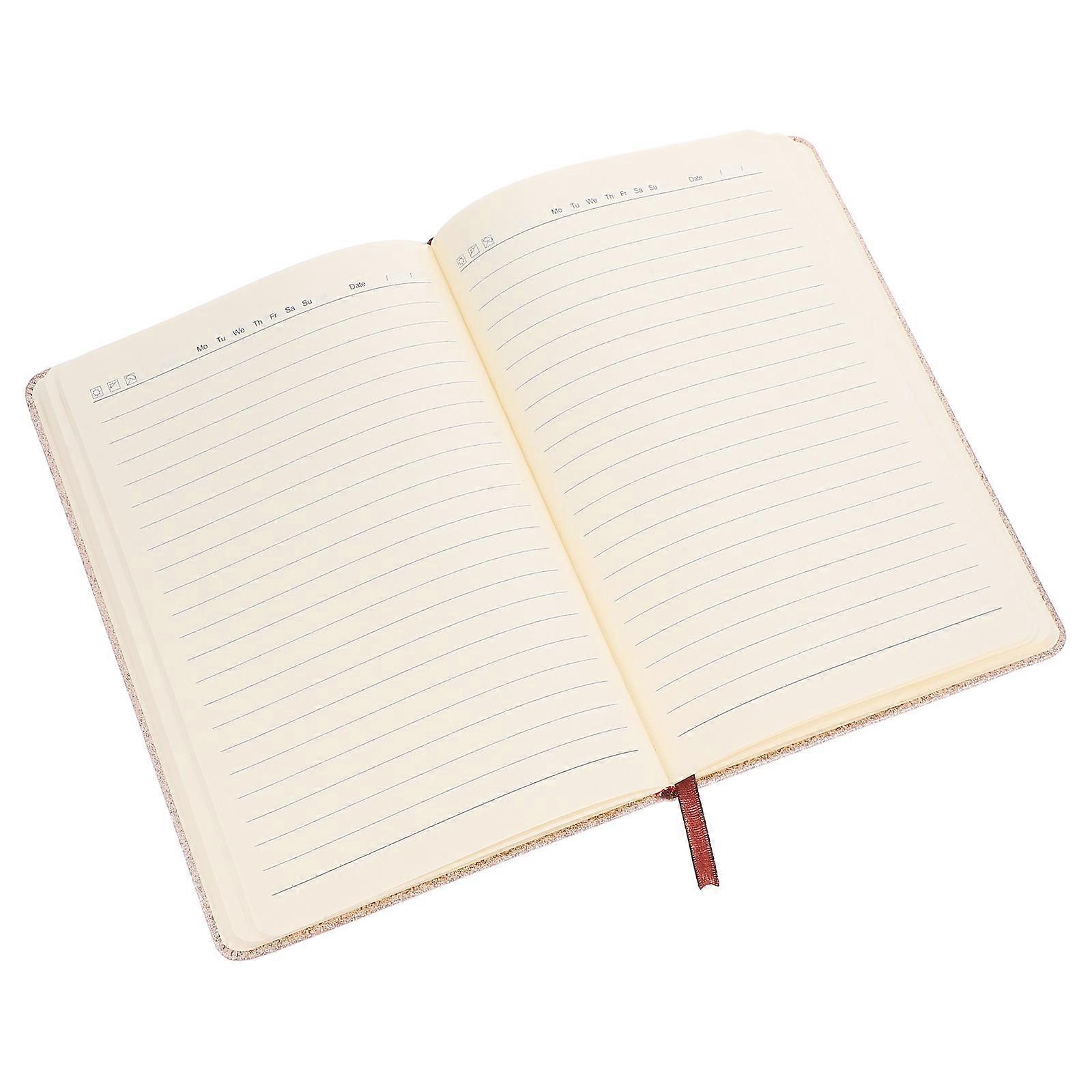 Glitter Hard Surface Notebook Journal with Elastic Band for Everyday Use