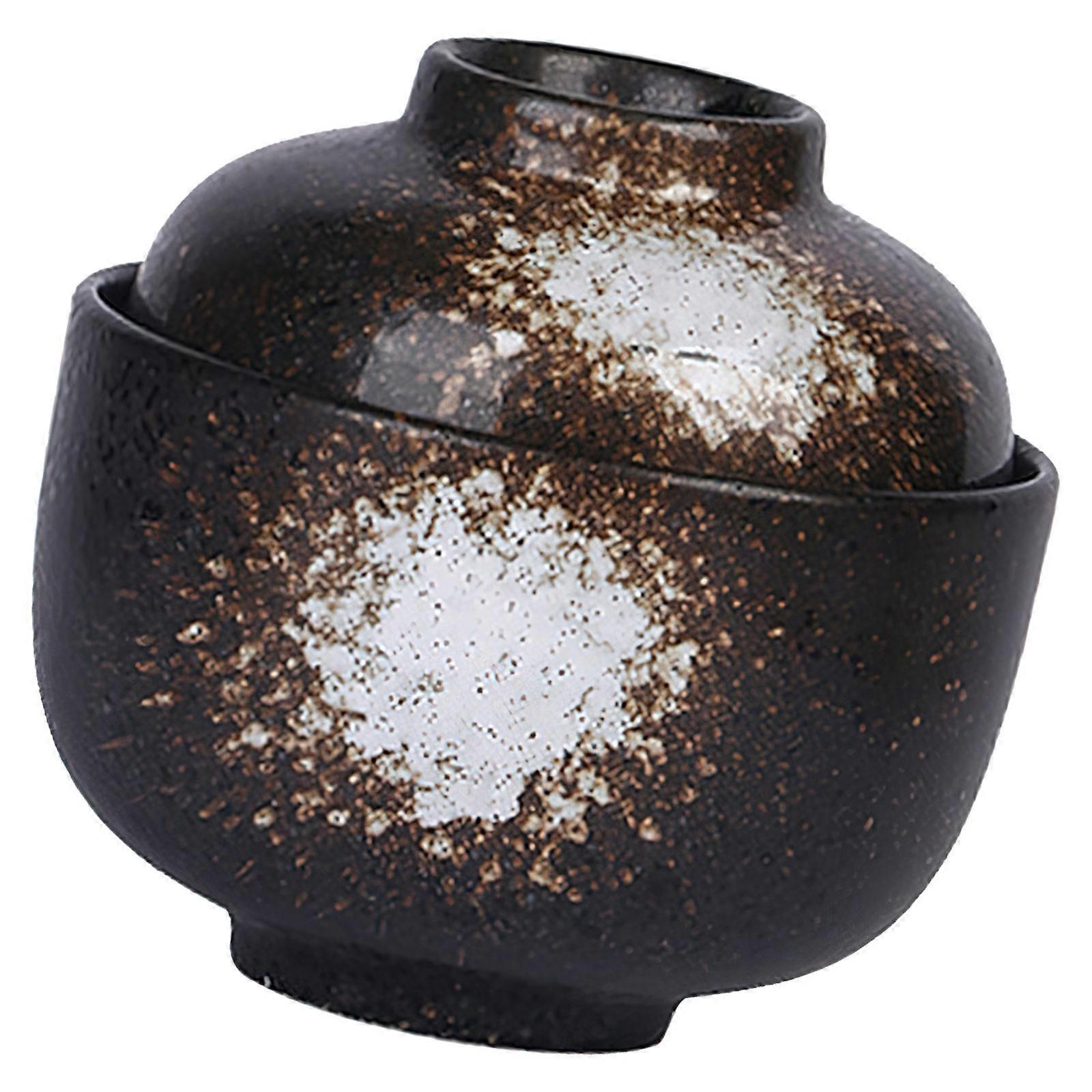 Household Steaming Egg Cup Ceramic Stew Pot for Soup