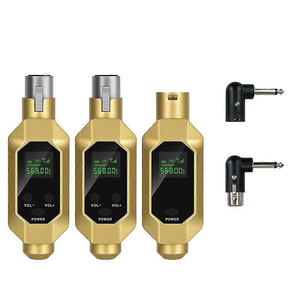 Wireless Microphone Converter XLR Transmitter and Receiver Microphone Wireless System for Dynamic Microphone B