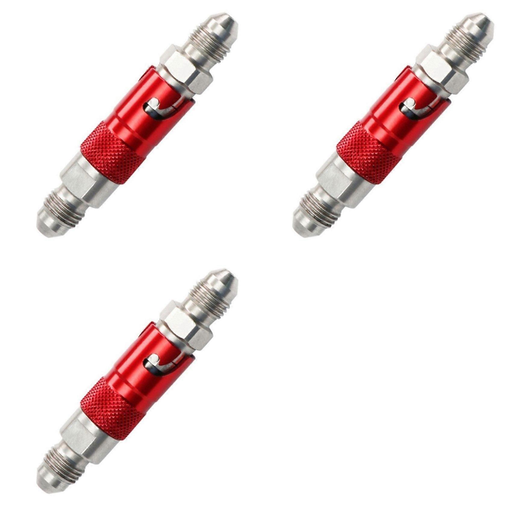 3X An3 Motorcycle Brake Line Hose Fluid Quick Release Connect Fitting Adapter Kit