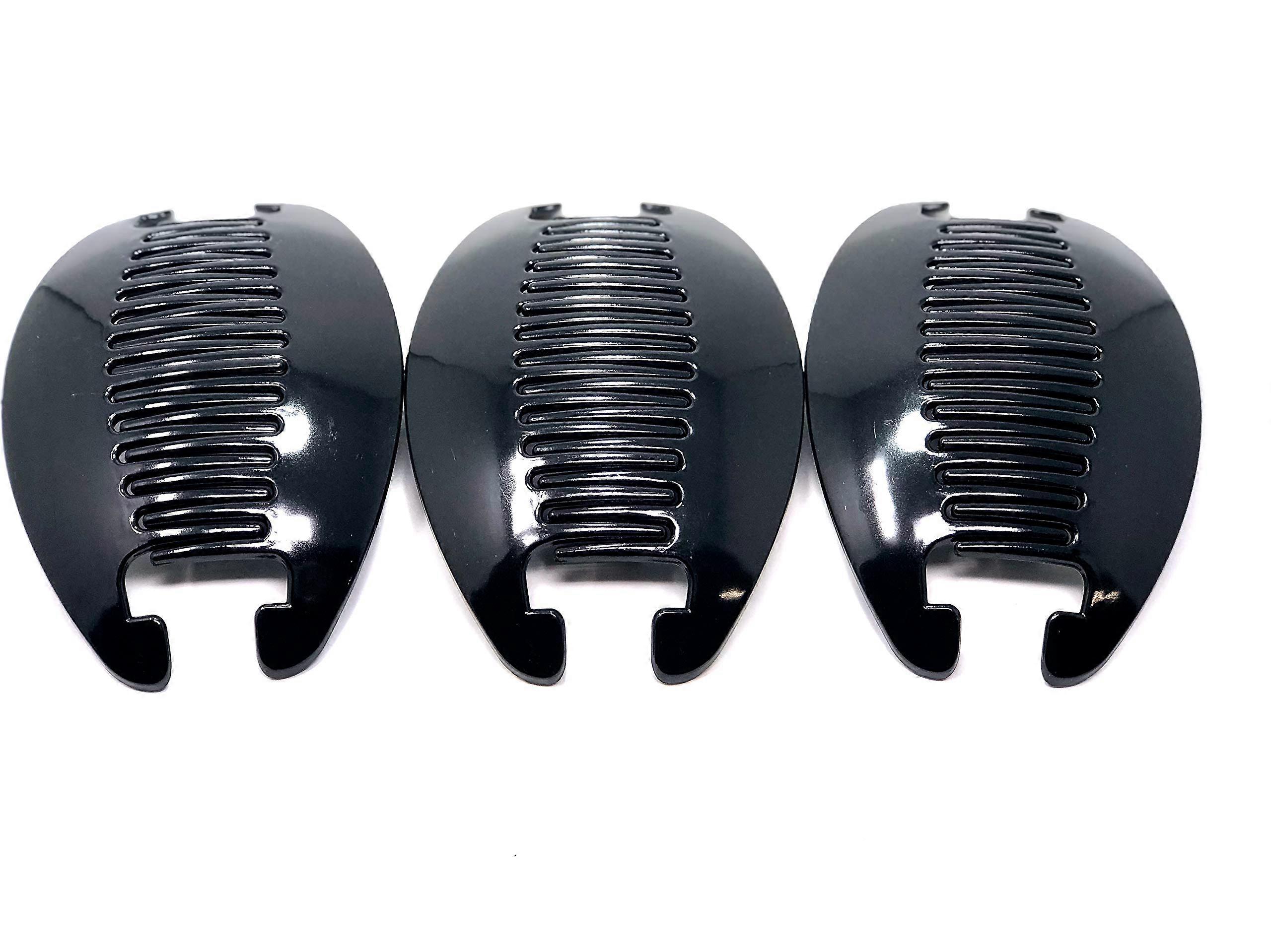 Black Hair Sectioning Clips 6 Inch for Secure Styling and Salon Use