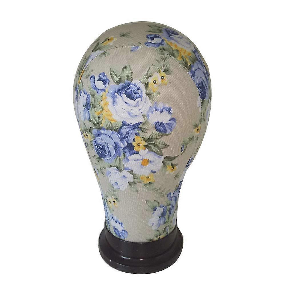 Wig Mannequin Head 23 Inch Canvas Block Head for Wig Making with Stable Styling Support