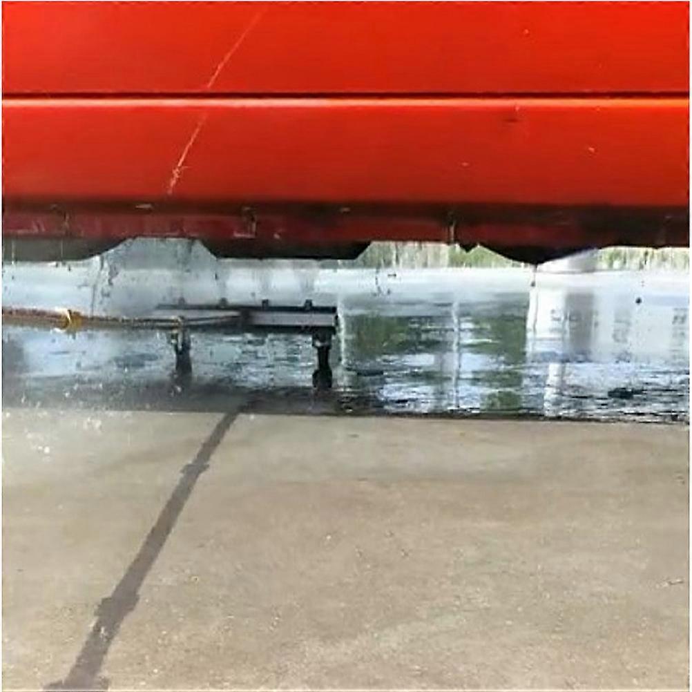 Car Chassis Washing Brush for Efficient Cleaning with 2Pcs Tool Silver