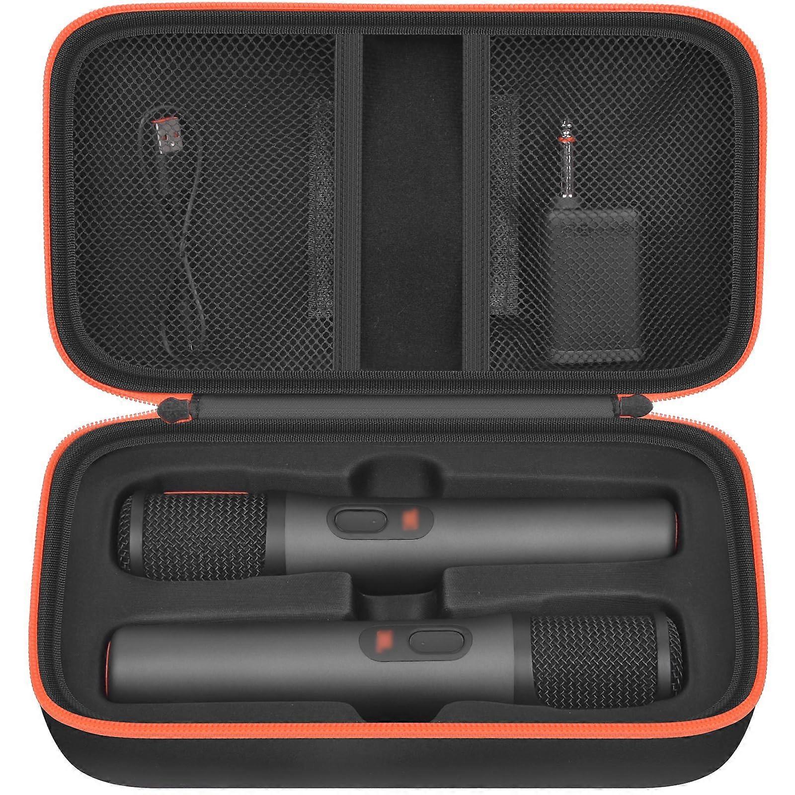 Wireless Microphone Case for JBL PartyBox, Secure Dual Mic Storage, ImpactResistant Travel Bag