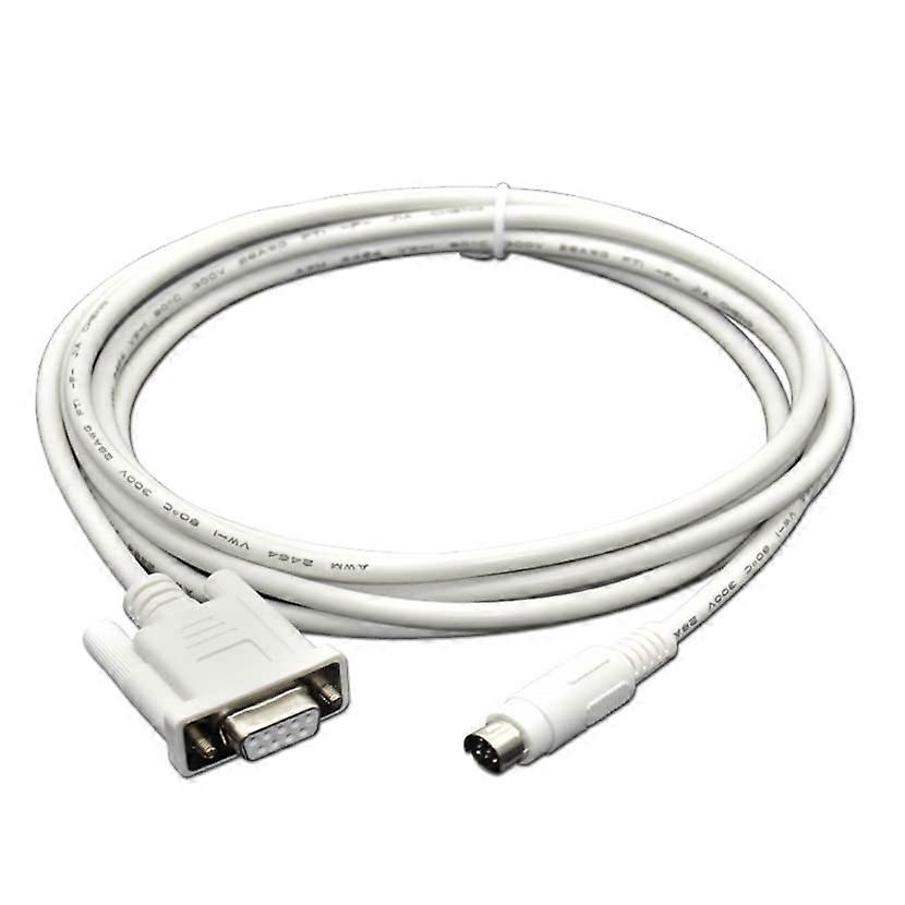 PLC Programming Cable 3m White for TK6070iH TK6070IK TK6070IP and FP0 Series HMI Stable Connection