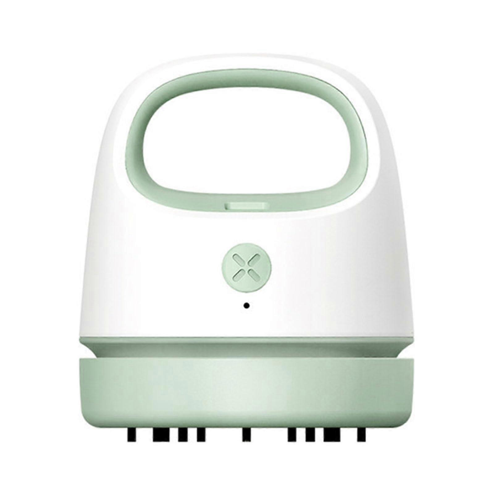 USB Rechargeable Desktop Vacuum Cleaner with Strong Suction for Table and Keyboard Green