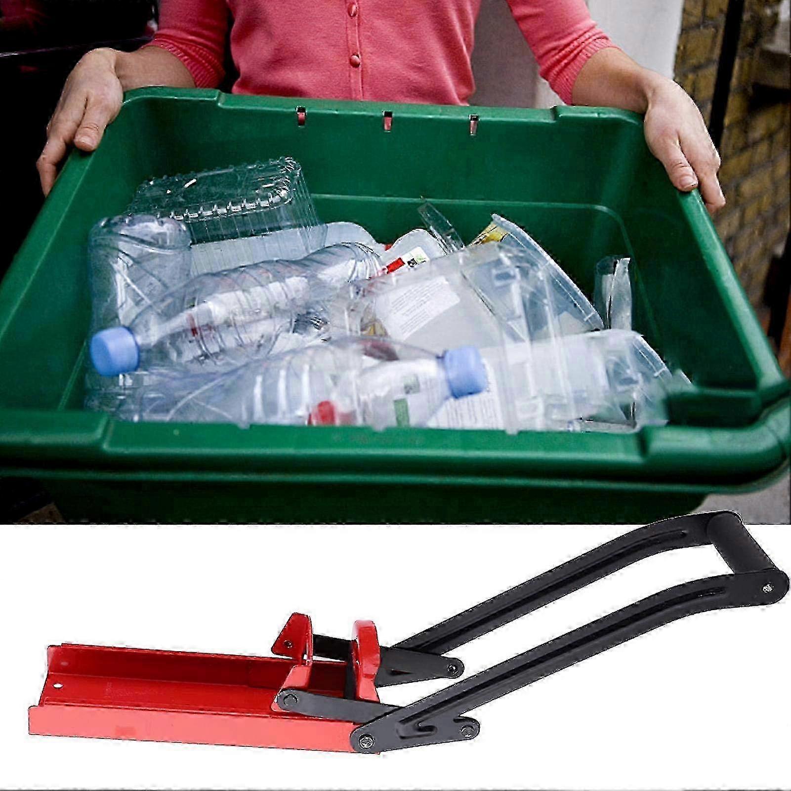Plastic bottle crusher 500ml for recycling with ergonomic handle