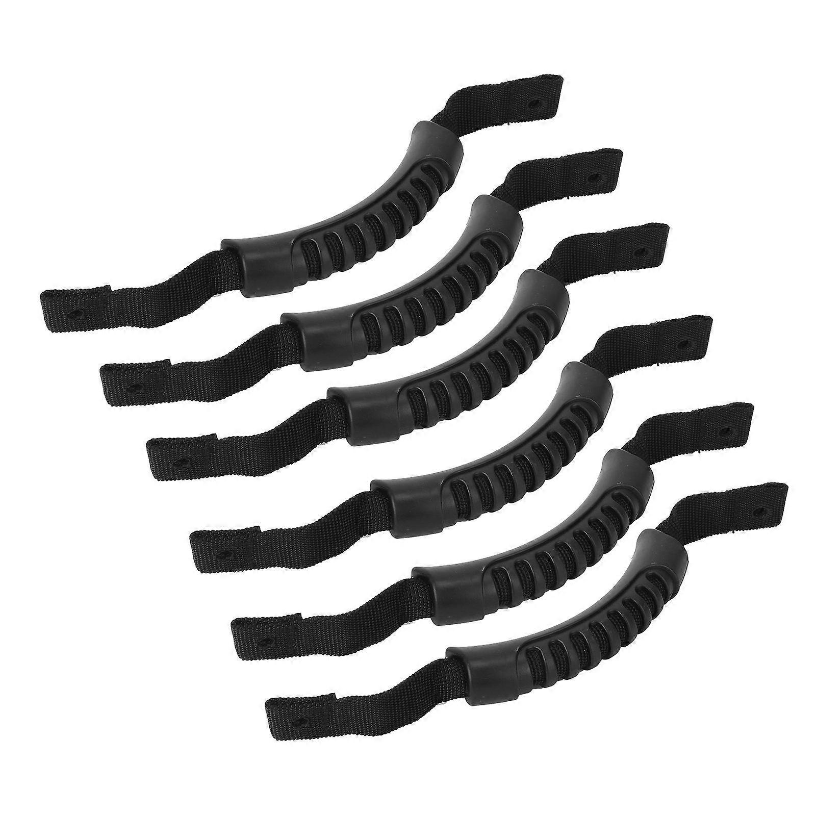 Kayak Carry Handle Black Plastic Handle for Kayak Use 6Pcs Set