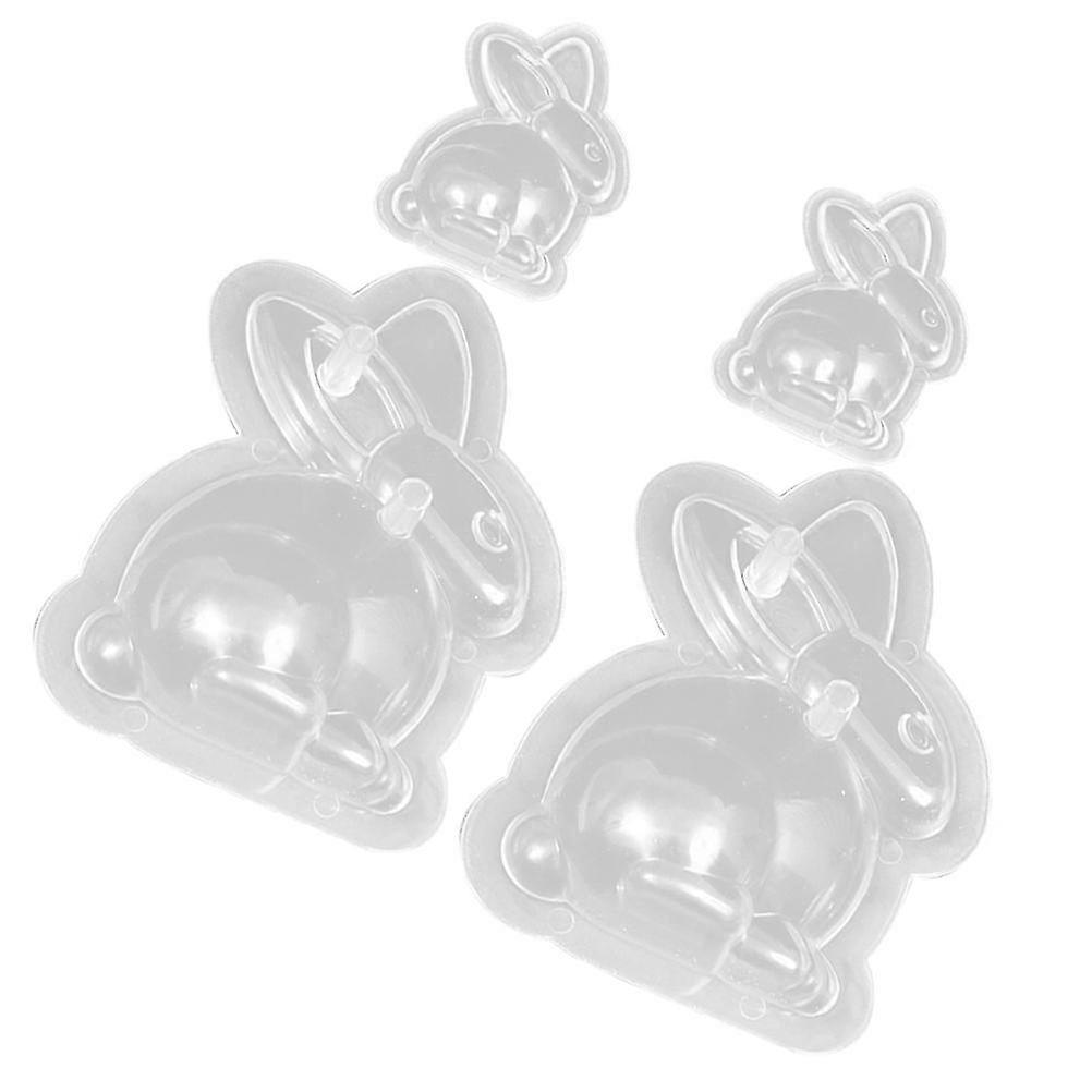Easter Baking Mold Plastic Cake Mold for Baking 4Pcs Transparent Molds