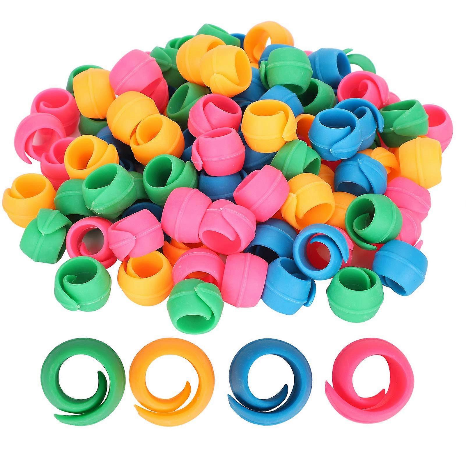 100Pcs Silicone Bobbin Holder Clips for Sewing and Embroidery Thread Spool Organizer