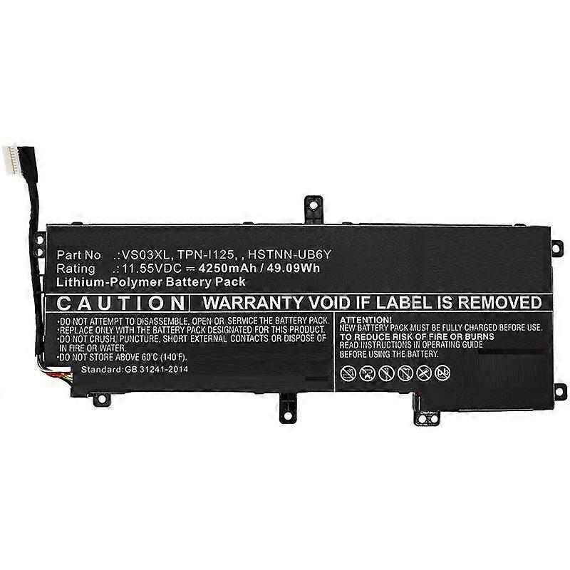 11,4V 4150mah 49,09wh Li-pol