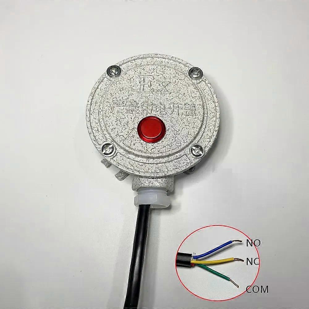 1Pcs Explosion Button 12-24Vdc Lamp NC/NO Dry Contact Auto Reset Wire Emergency Switch Security Alarm Panic Button