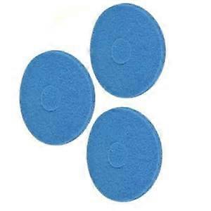 3 Pack Blue Scrub Pads 437057 for Orbitor Floor Cleaning with Consistent Scrubbing Performance