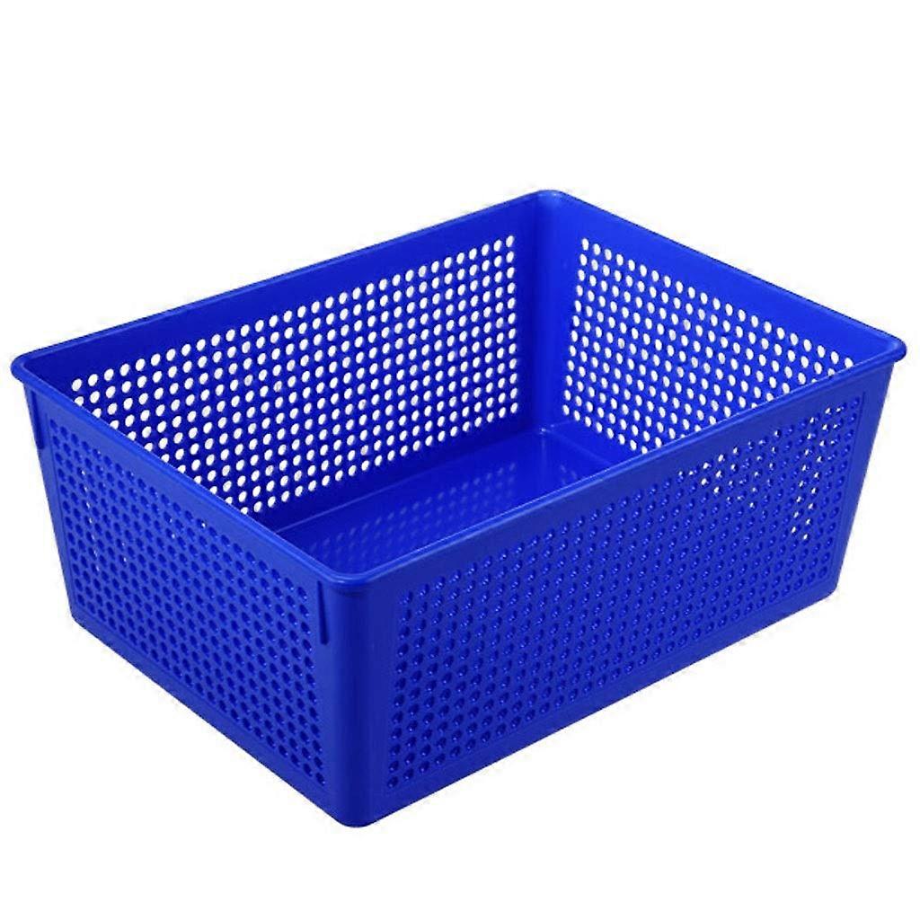 SpaceSaving Desk Organizer MultiFunction File Basket for Office and Home Document Sorting Tray Blue Gray Black