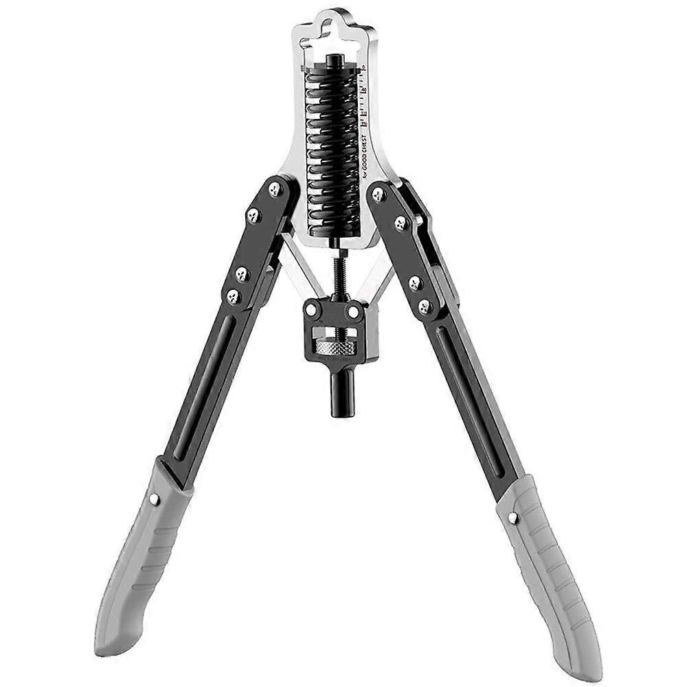 Adjustable Resistance Chest Expander Arm Exerciser with DoubleLayer Spring Strength Black