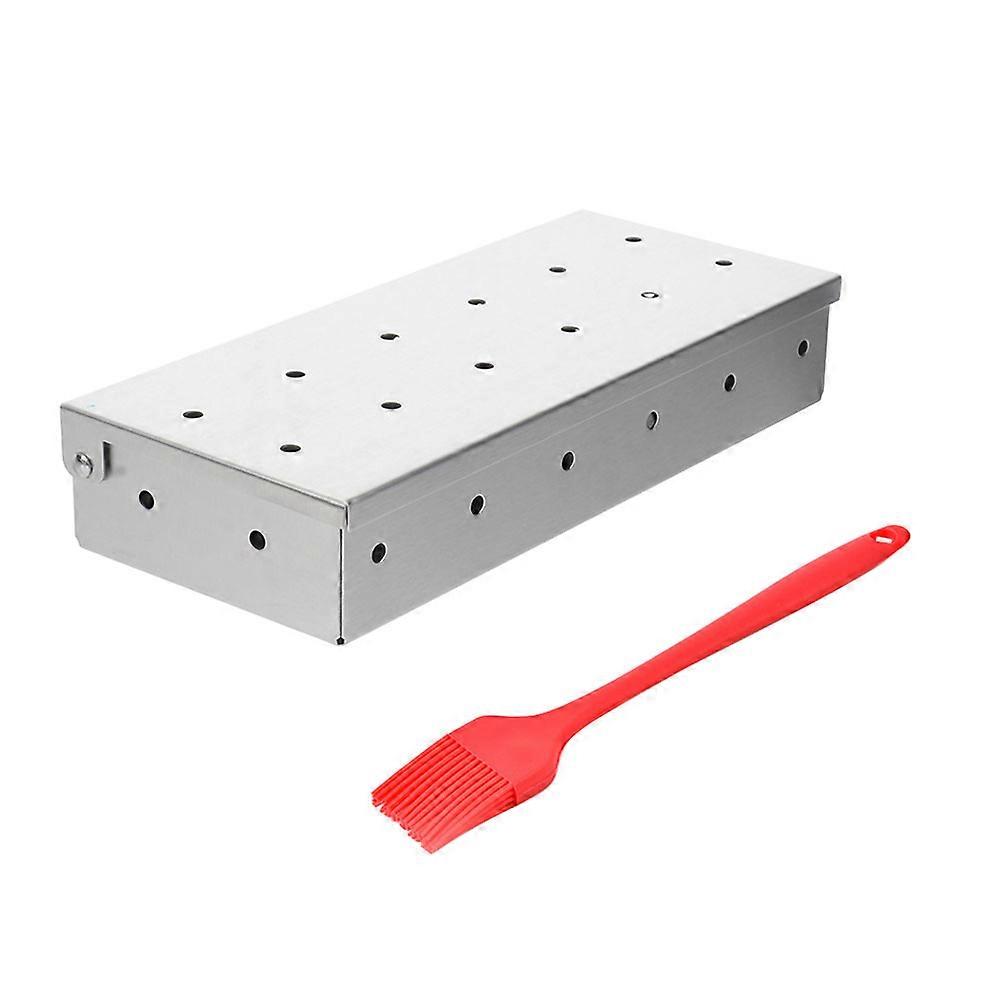 Grilling Barbecue Tool Set Barbecue Tools Rectangular Stainless Steel Red for Outdoor Cooking 1Set