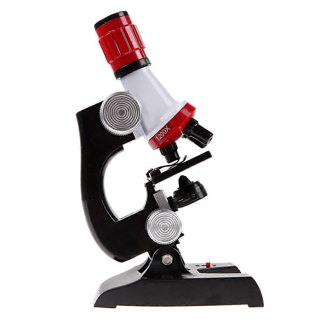 LED Microscope with Triple Magnification and Adjustable LED Illumination for Students and Beginners