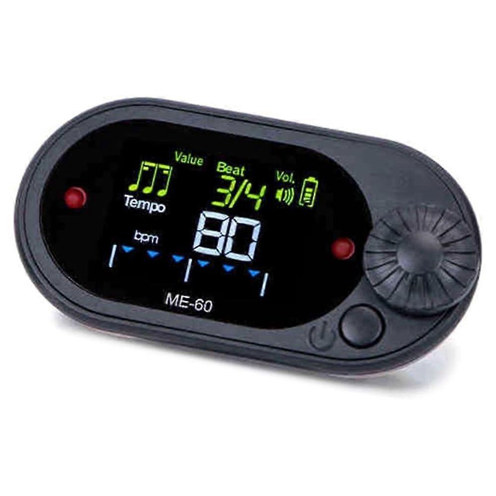 Small Quiet Metronome with Back Clip, Rechargeable Digital Trainer Device, ABS Texture, Vocal Counting