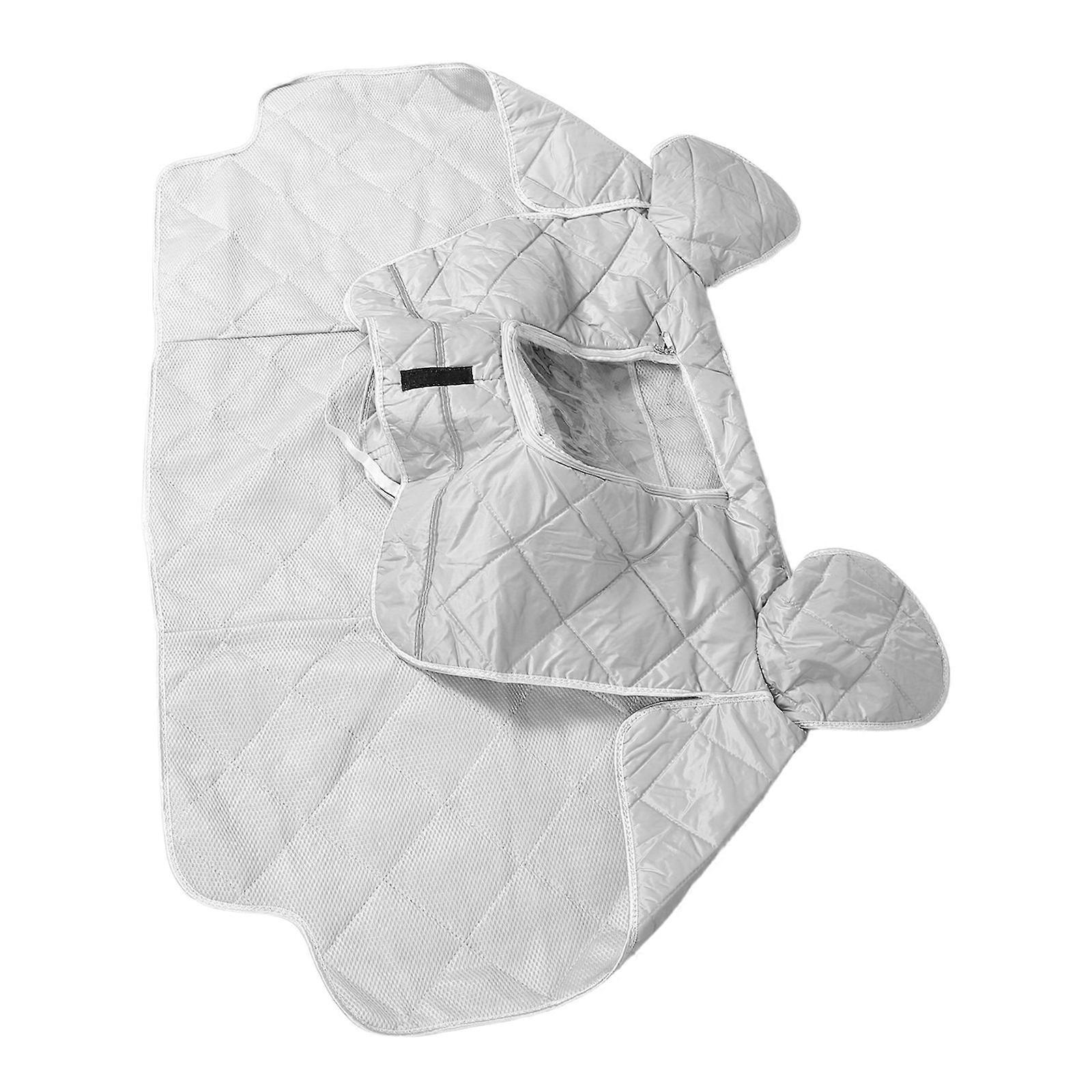 Electric Motorcycle Cover Windproof Quilt for Riding Grey