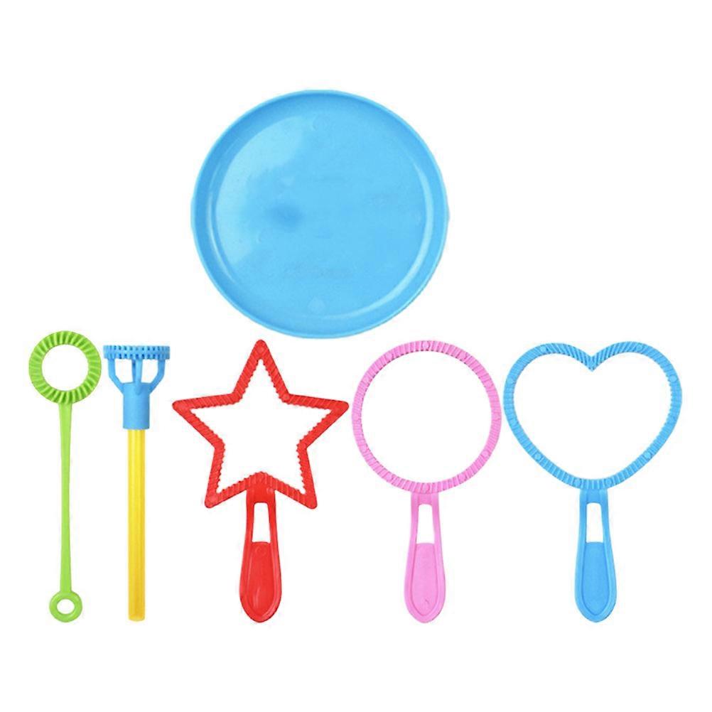 Bubble Wand Set 6Pcs Colorful Bubble Outdoor Activities
