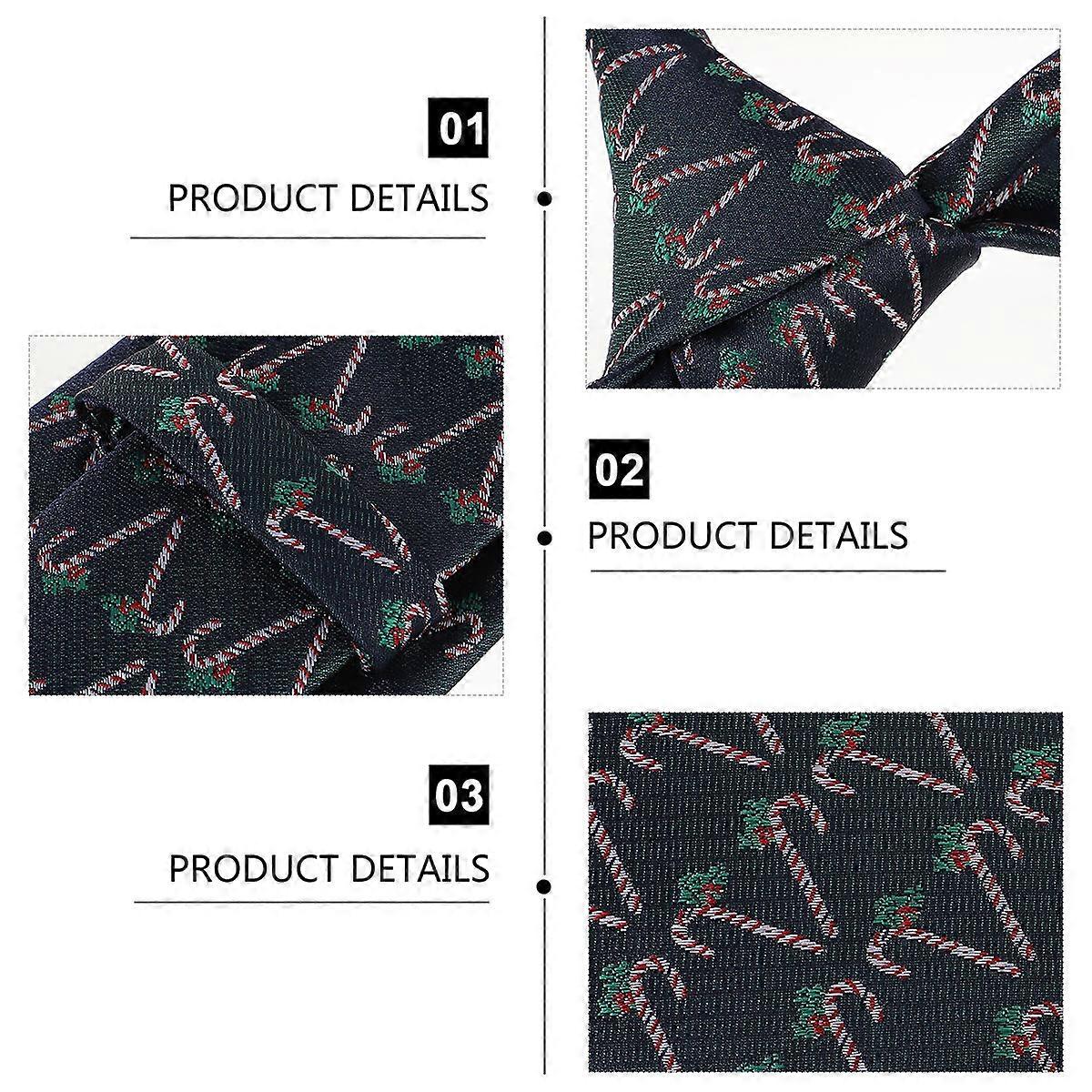 Christmas Neck Tie for Decoration 1Pcs Comfortable Polyester Silk Necktie