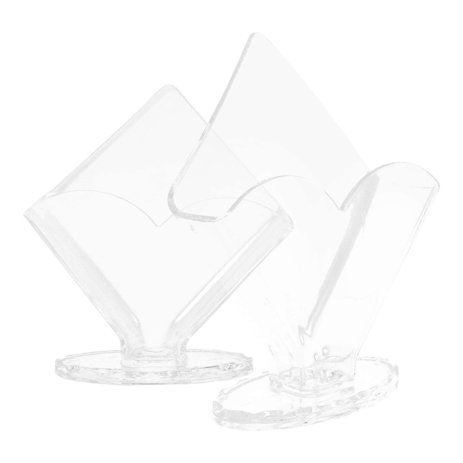 Transparent Acrylic Napkin Holder for Tabletop Use 2Pcs Square Tissue Stand
