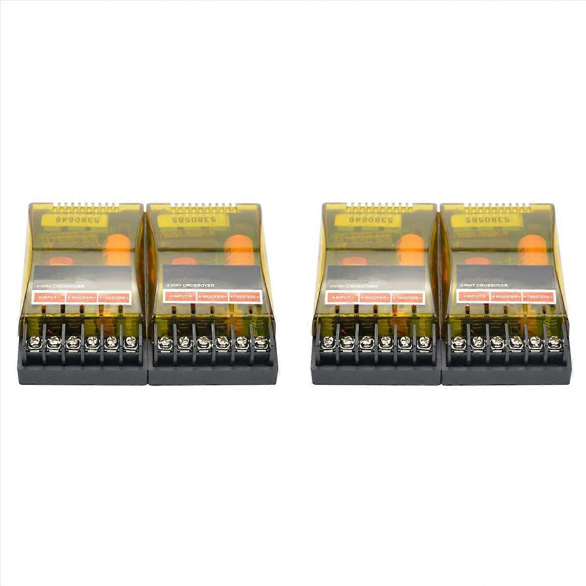 2PCS 2Way Car Stereo Audio Frequency Divider Speaker Crossover Filter