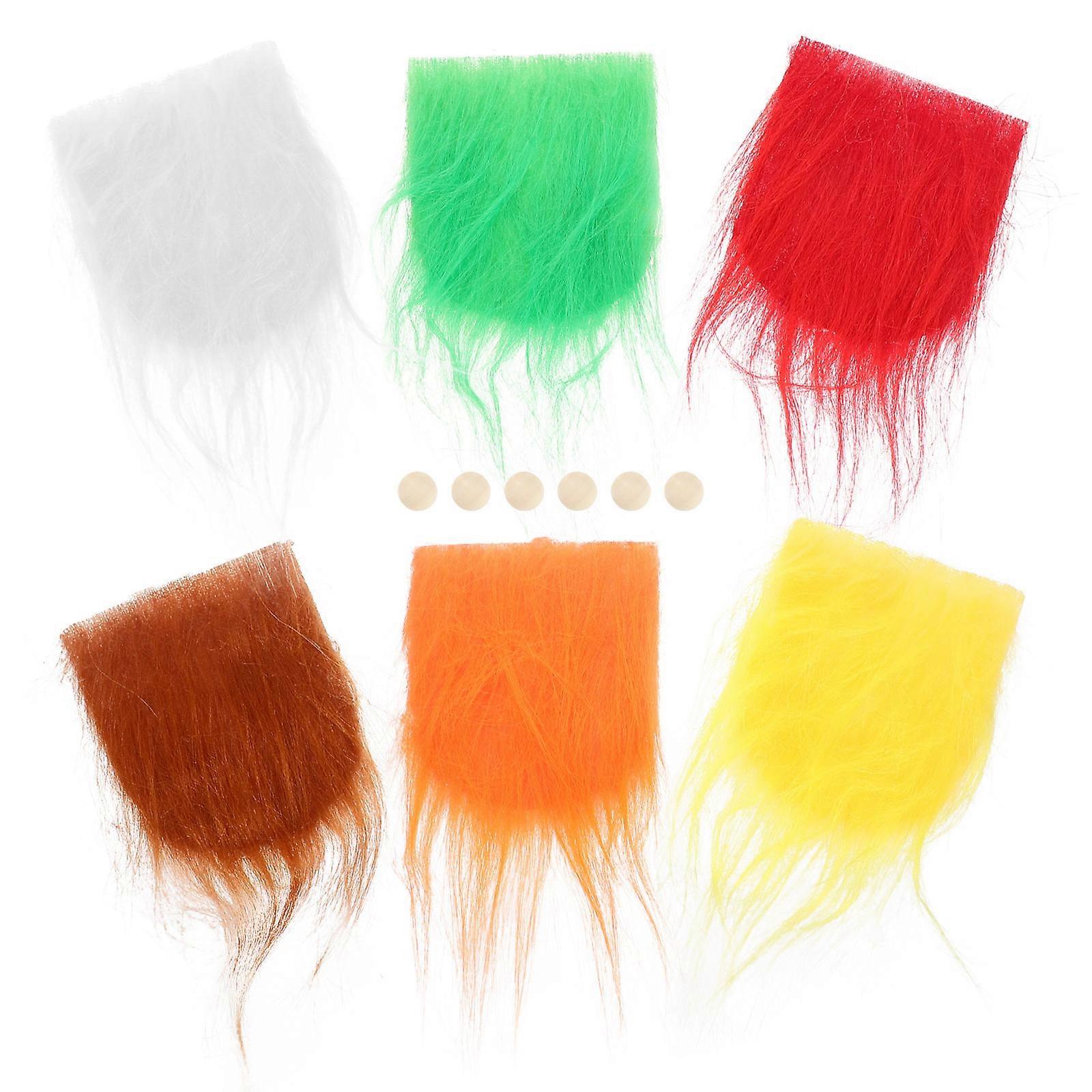 Gnome Beard Crafting Supplies for DIY Decoration 3Sets Colored Beards