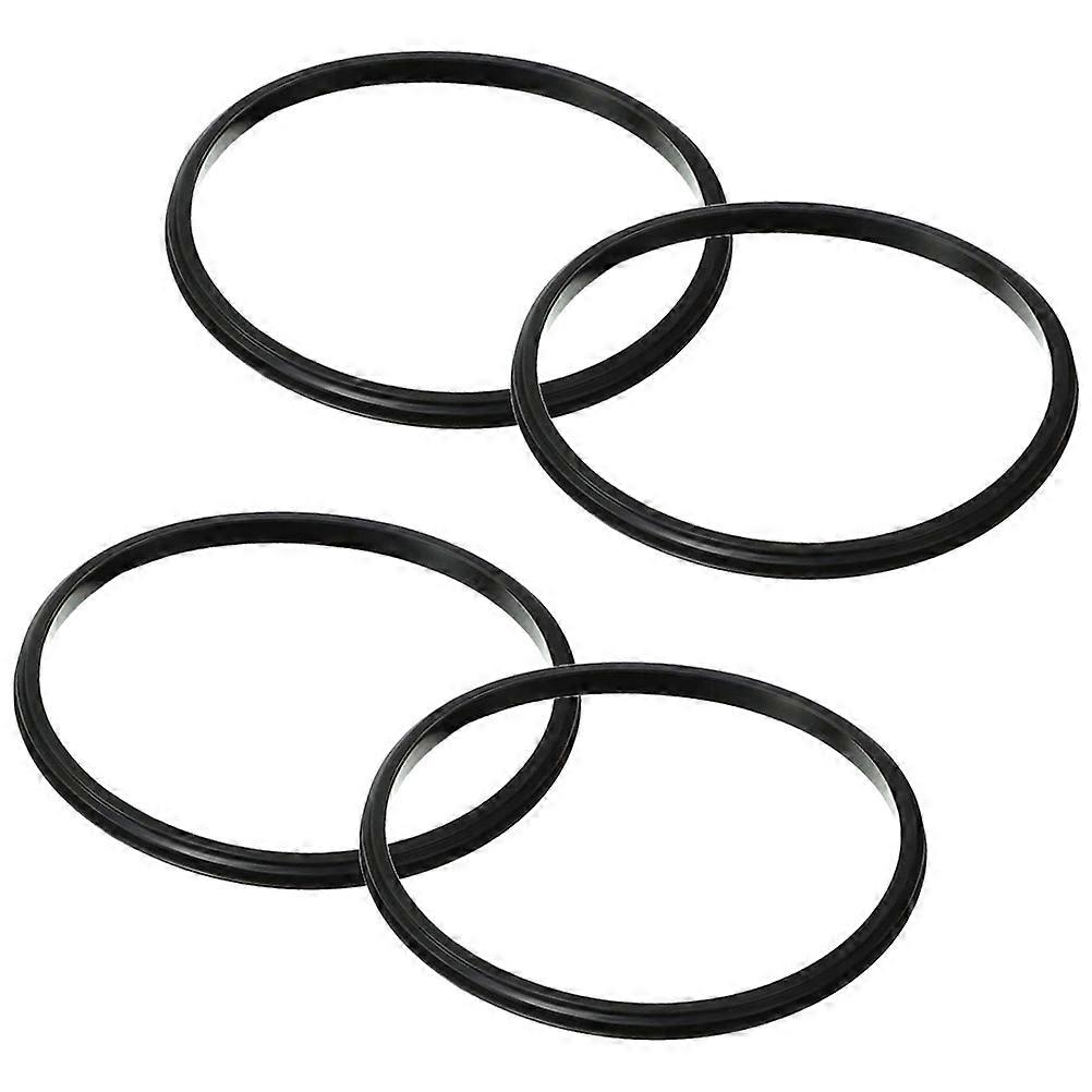 Bottle Sealing Ring Silicone Ring for Replacement 4Pcs Black Insulated Use