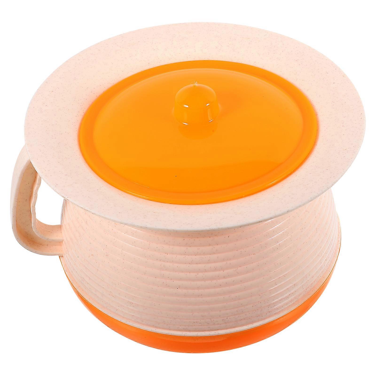 Orange Plastic for Convenient Storage Use 3Pcs Urine Bucket