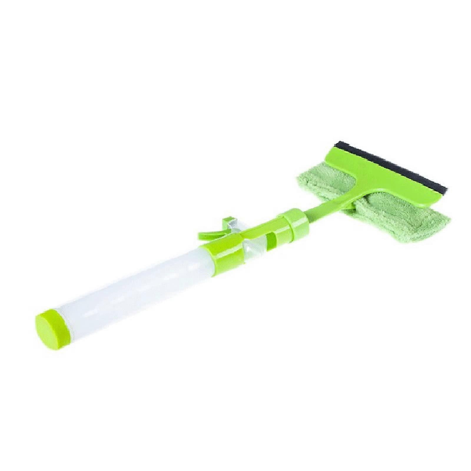 Shower Squeegee with Spray Bottle, DoubleSided Window Cleaning Tool, Removable Cloth Head, Adjustable Spray