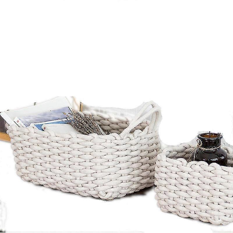 Nordic Thick Cotton Rope Storage Box Simple Basket Storage Bins & Baskets