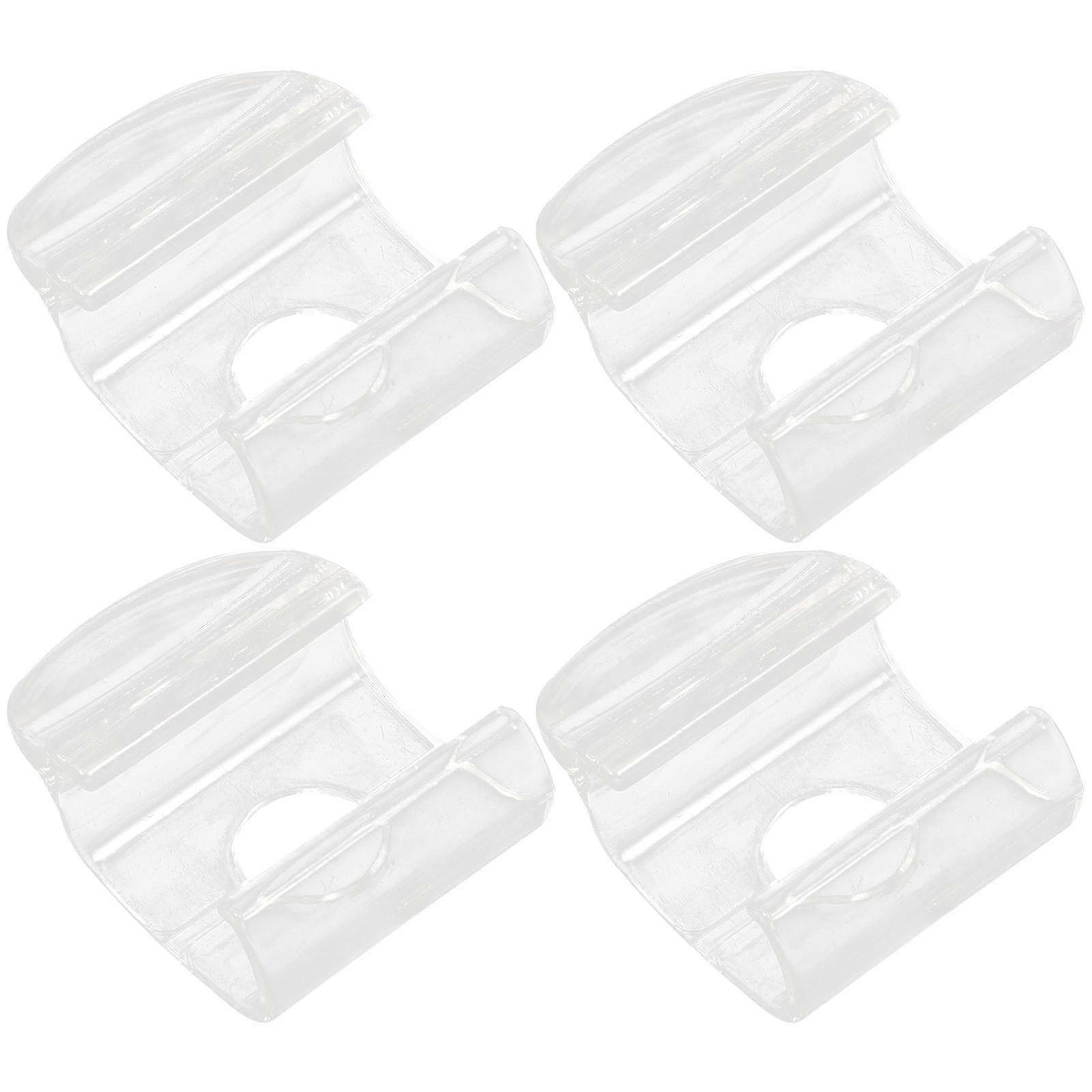Easy Install Cordless Roller Blind Pull Handles 4Pcs Transparent Window Treatment