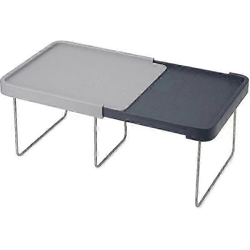 Expandable Kitchen Shelf, Grey, for Extra Storage Space