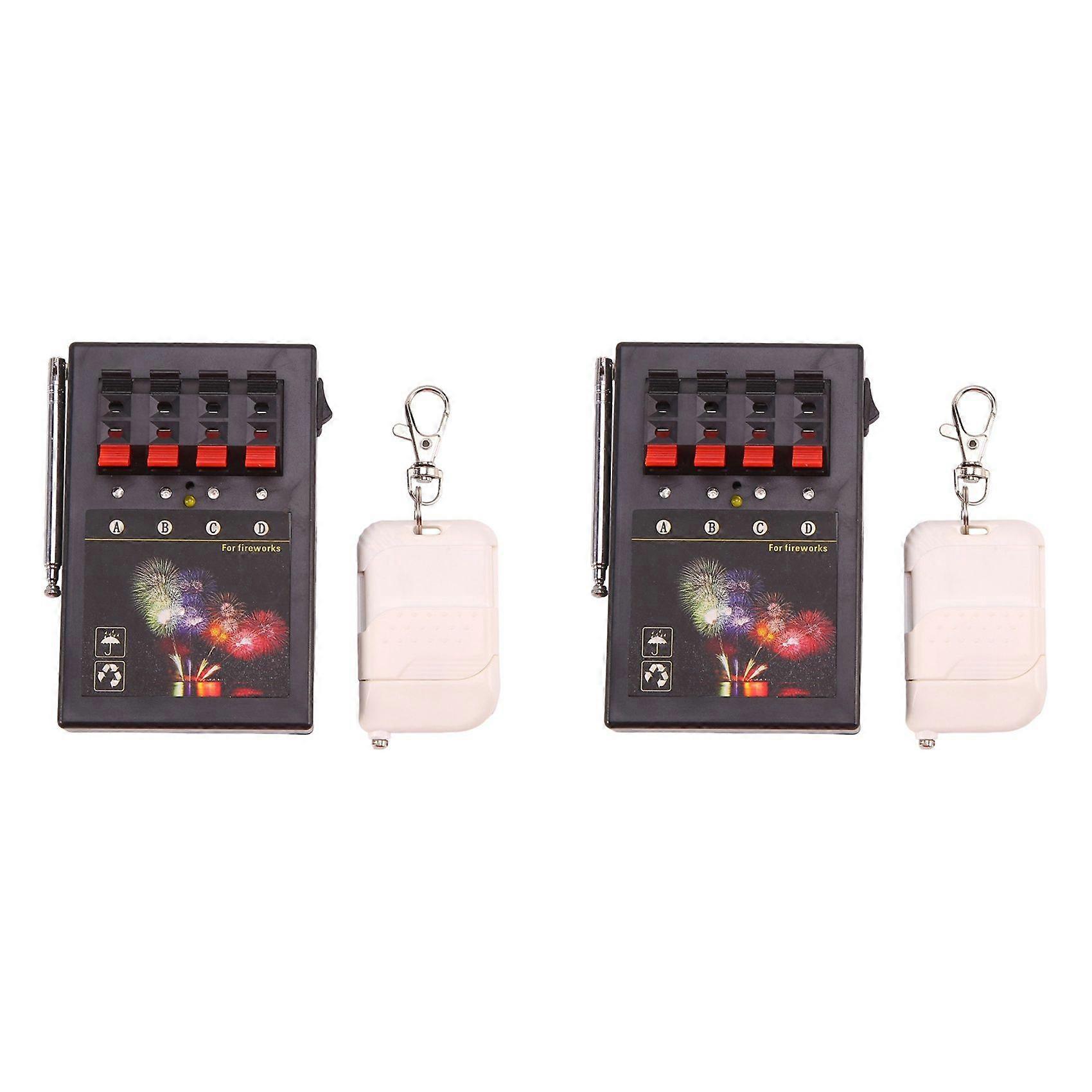 2X Firework Firing System 4CH Smart Wireless Remote Safety Igniter Electroni Wire