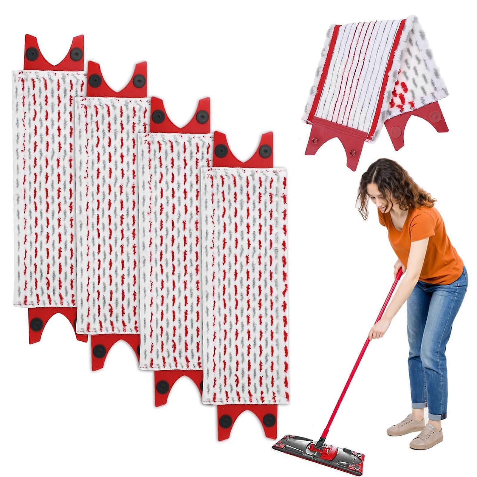 Microfiber Mop Pad for 12 Spray Mop, Washable Reusable Replacement Cleaning Pad with Durable Edges