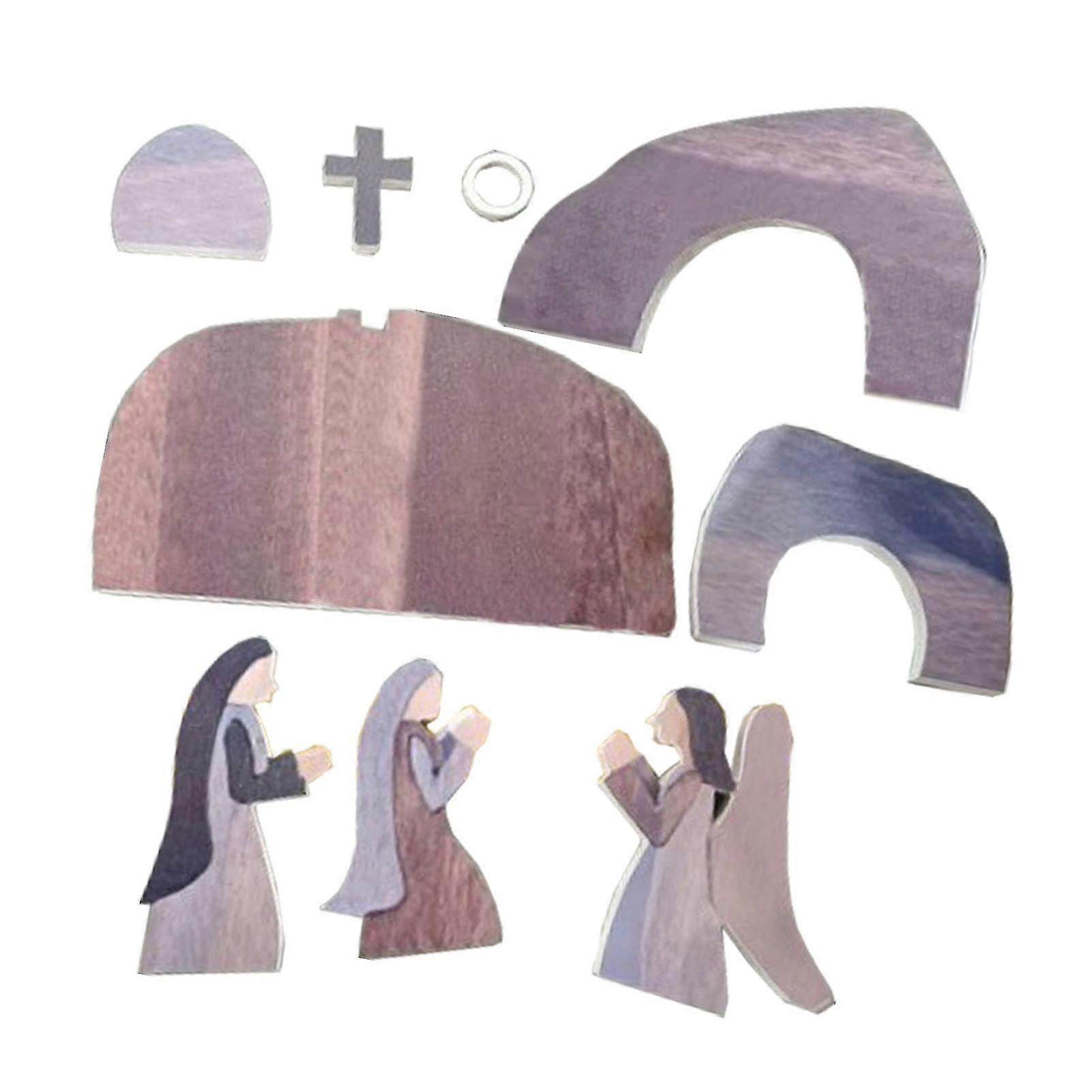 Osterkrippe aus Holz, Jesusstatue