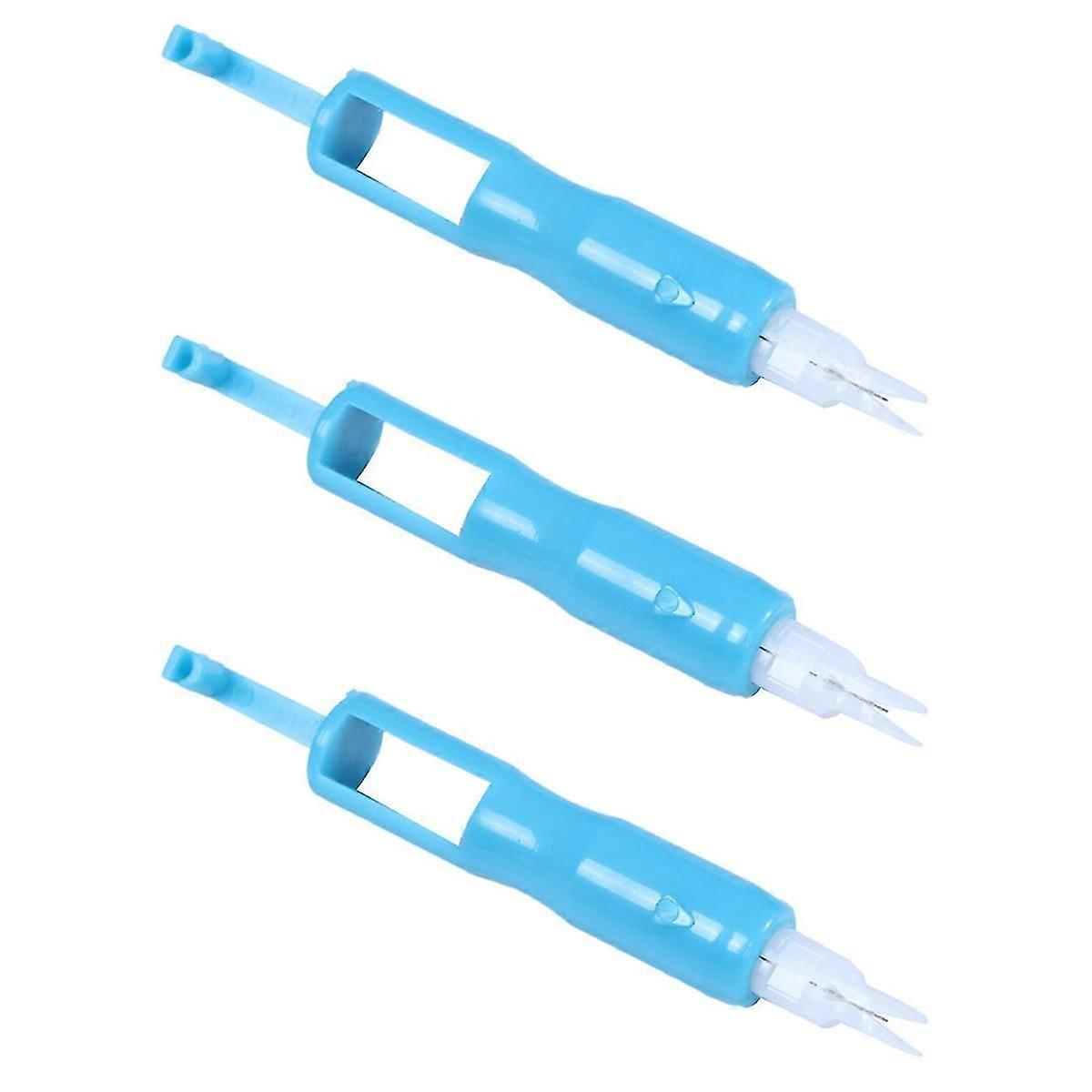3-Piece Automatic Needle Threader Set for Sewing Machines