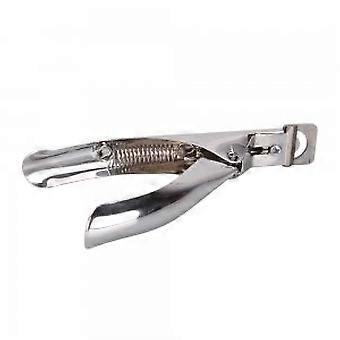 Nail Tip Cutter Acrylic Nail Clipper 3Way Cutting for UV Gel False Tips Silver