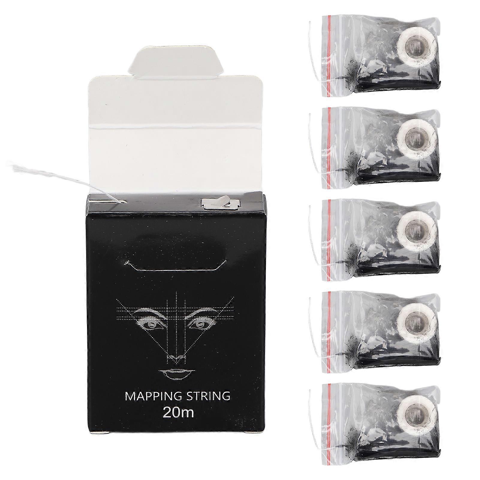 5pcs Professional Eyebrow Mapping String Set Symmetrical Eyebrow Microblading String Tool