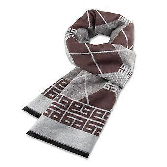Bufanda de invierno de lujo para hombre, bufandas cálidas y suaves con diseño a cuadros, bufanda suave, cómoda y ligera, bufanda de invierno acrílica con tacto de cachemira.
