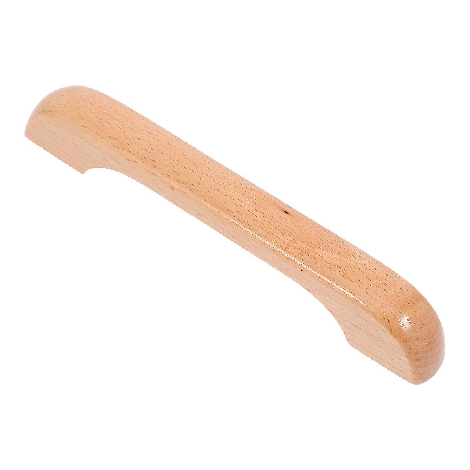 Solid Wood Drawer Pull Kitchen Cabinet Pull Functional Wooden Handle